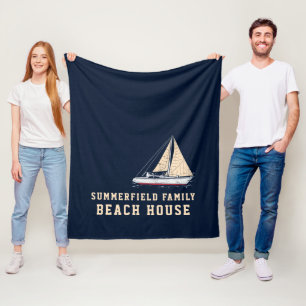 Bostäder för Anpassningsbar för Nautical Sailing F Fleecefilt