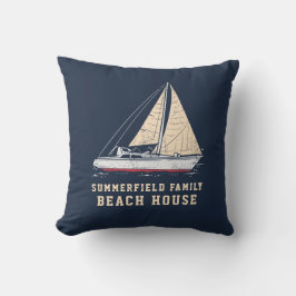 Bostäder för Anpassningsbar i Nautical Family Beac Kudde