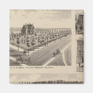 Bostäder, gård, Minnesota Magnet