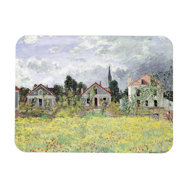 Bostäder i Argentina Claude Monet Magnet (Horisontell)