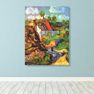 Bostäder i Auvers av Vincent van Gogh Canvastryck