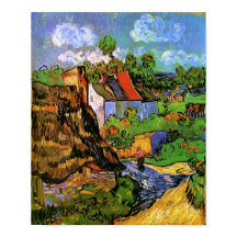 Bostäder i Auvers Van Gogh Fine Art