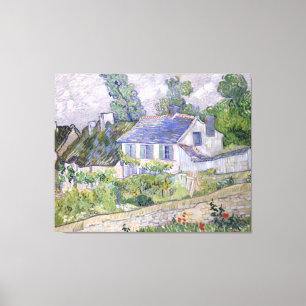 Bostäder i Auvers Vincent van Gogh Canvastryck