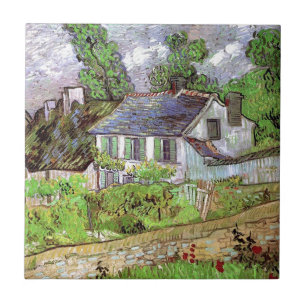 Bostäder i Auvers, Vincent van Gogh. Kakelplatta