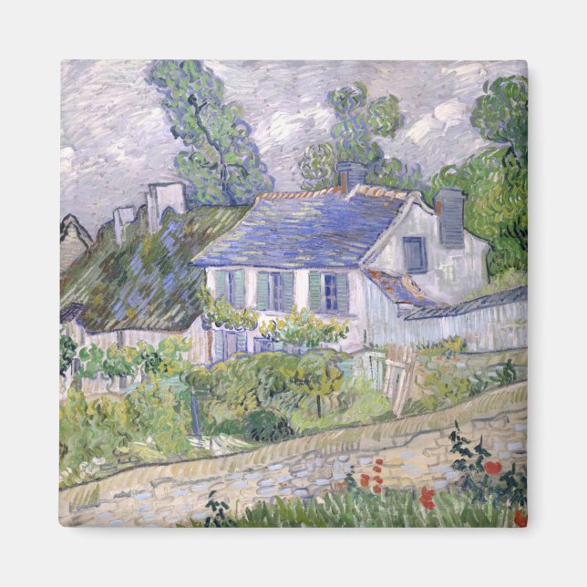 Bostäder i Auvers Vincent van Gogh Magnet (Framsidan)