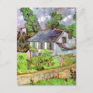 Bostäder i Auvers, Vincent van Gogh Vykort