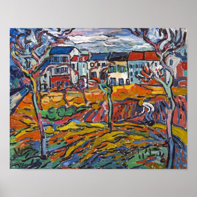 Bostäder i Chatou | Maurice de Vlaminck | Poster (Framsidan)