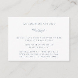 Bostäder i Dusty Blue Botanical Gren Bröllop Tilläggskort