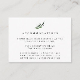 Bostäder i Dusty Mauve Botanical Bröllop Tilläggskort