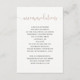 Bostäder i guld bröllop. Enkel modern information Tilläggskort