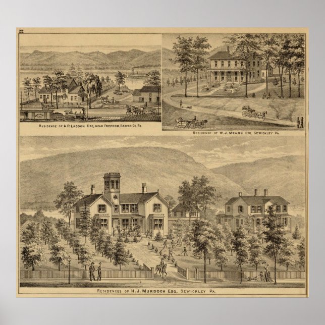 Bostäder i HJ Murdoch Poster (Framsidan)