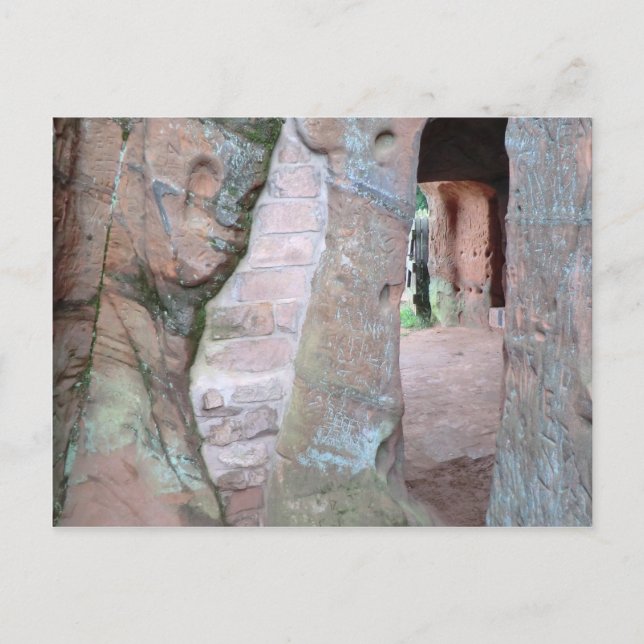 Bostäder i Kinver Kant Sten Vykort (Framsida)