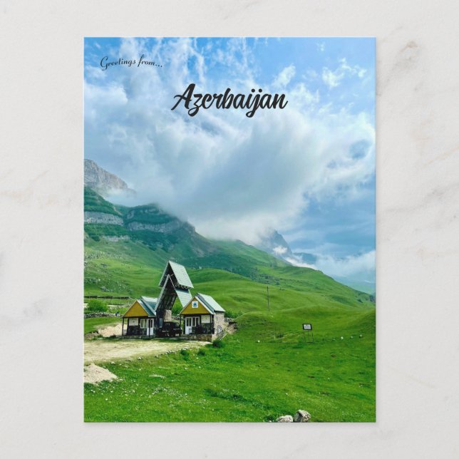 Bostäder i Laza Qusar Azerbajdzjan Vykort (Framsida)