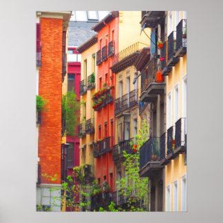 Bostäder i Madrid Poster