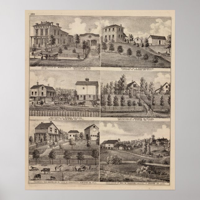 Bostäder i Rochester och i Dodge, Minnesota Poster (Framsidan)