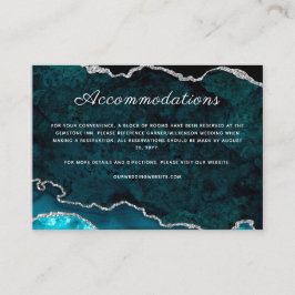 Bostäder i Teal Agate Bröllop Tilläggskort