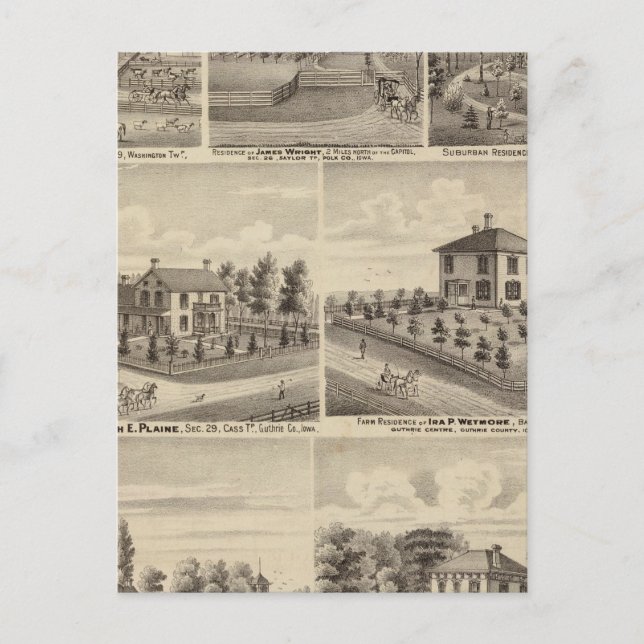 Bostäder, jordbruk i Polen Vykort (Framsida)