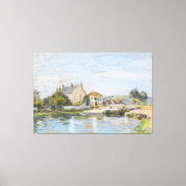 Bostäder Kant vid La Garonne Sisles lås Canvastryck