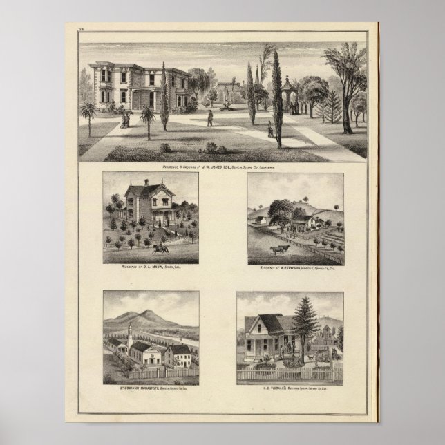 Bostäder, kloster poster (Framsidan)