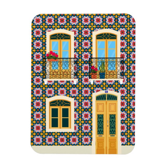 Bostäder med brickor magnet (Vertikal)