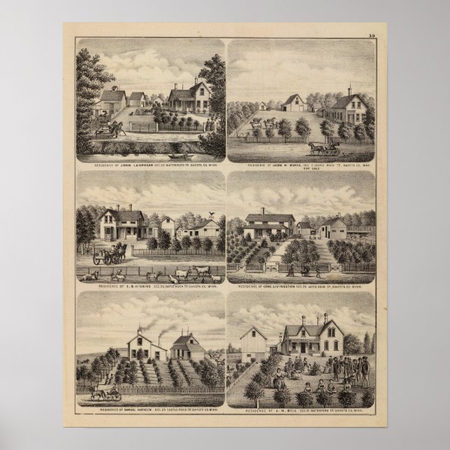 Bostäder, Minnesota 3 Poster (Framsidan)