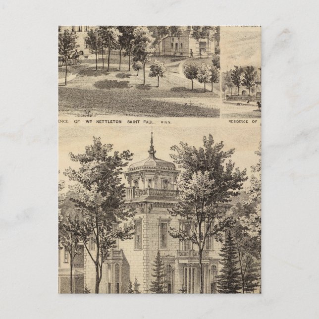 Bostäder, Minnesota Vykort (Framsida)