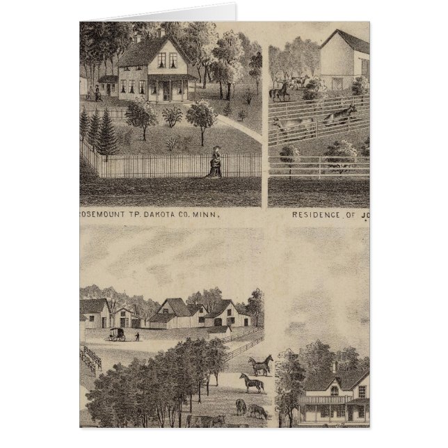 Bostäder och barner, Minnesota Hälsningskort (Framsidan)