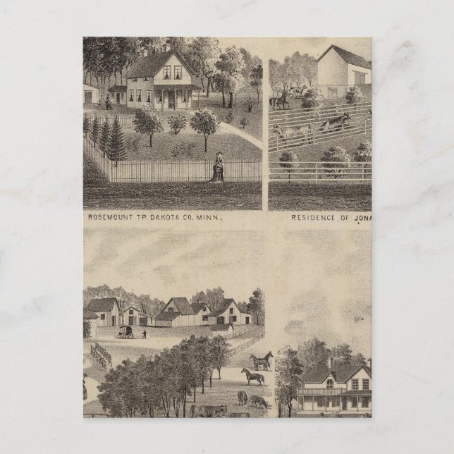 Bostäder och barner, Minnesota Vykort (Framsida)