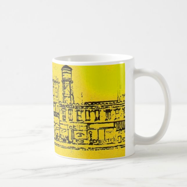 Bostäder och bostäder i Yellowville och vatten tor Kaffemugg (Höger)