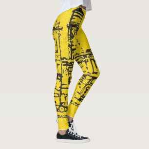 Bostäder och bostäder i Yellowville och vatten tor Leggings