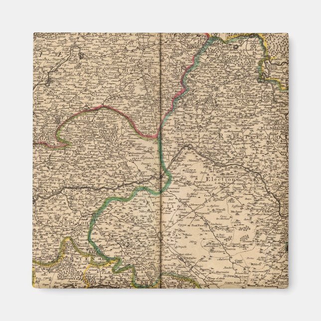 Bostäder och skogar i Frankrike 2 Magnet (Framsidan)