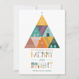 Bostäder och Träd Real Gods Business Helgdag Card Julkort