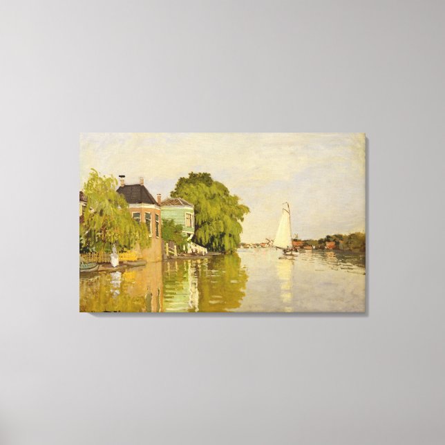 Bostäder på Achterzaan Canvastryck (Framsida)