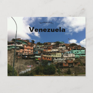 Bostäder på Backe i Caracas Venezuela Vykort