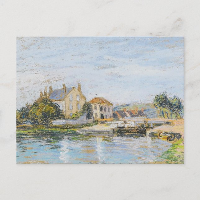 Bostäder på Kant Alfred Sisley Vykort (Framsida)