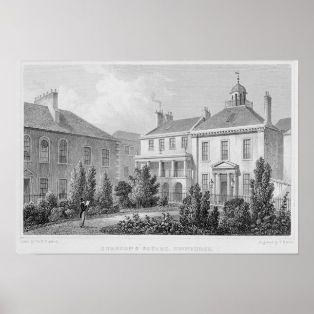 Bostäder på Surgeons Square, Edinburgh Poster (Framsidan)