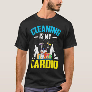 Bostäder Städning Manar Kvinnor Coola Cardio Joke T Shirt