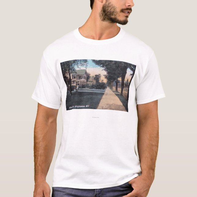 Bostads- plats på flodstranddrev t-shirt (Framsida)