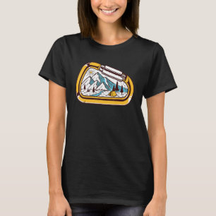 Bostadsbricka för klätterkampanj i klimatberget St T Shirt