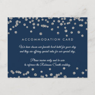 Bostadsflottan Silver Faux Glitter confetti-flotta Vykort