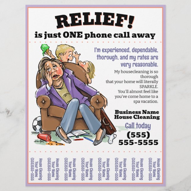 Bostadsflygare (helt anpassade) reklamblad (Framsidan)