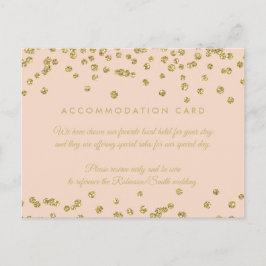 Bostadsförhållanden Guld Faux Glitter confetti Vykort