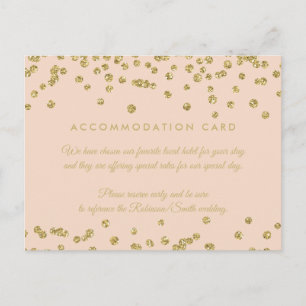Bostadsförhållanden Guld Faux Glitter confetti Vykort