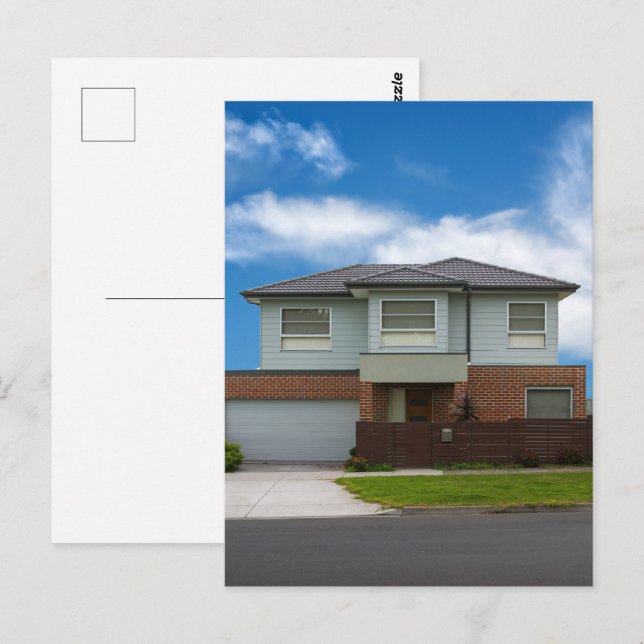 Bostadshus Vykort (Fram/baksida)