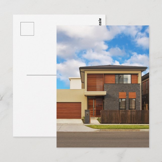 Bostadshus Vykort (Fram/baksida)