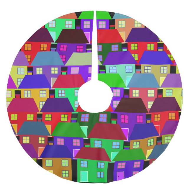 BOSTADSKOLORFUL HOME Community Julgransmatta Borstad Polyester (Framsidan)