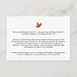 Bostadsmiljö för höstbergsberget Bröllop Tilläggskort