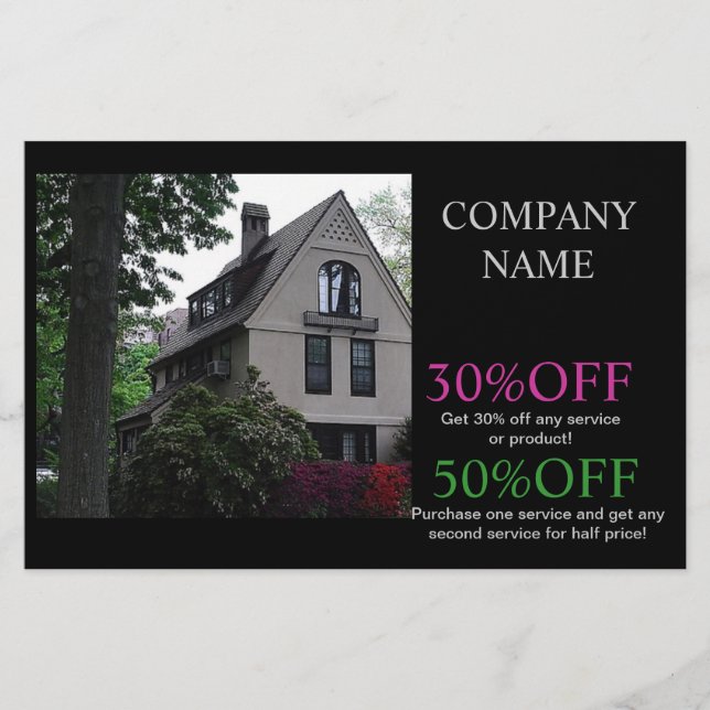 Bostadsrenovering - tak - byggnad i Gods Flygblad (Framsidan)