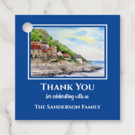 Bostadssommarsommaren i Runswick Bay England Gåvor Etiketter