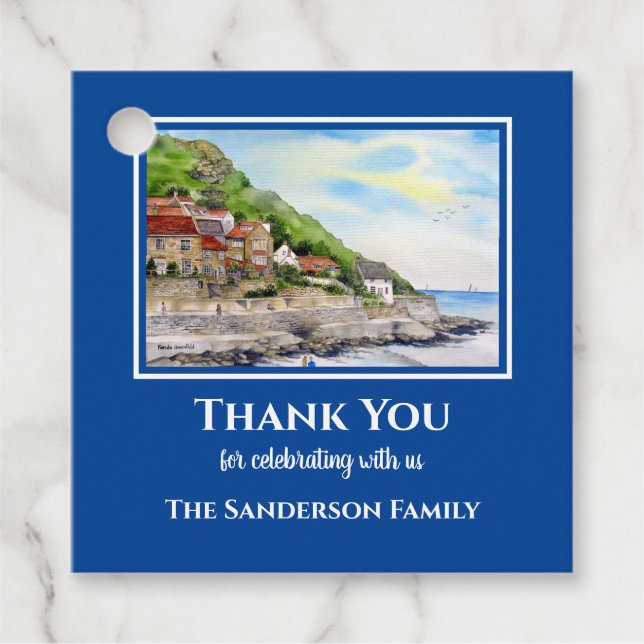 Bostadssommarsommaren i Runswick Bay England Gåvor Etiketter (Framsida)